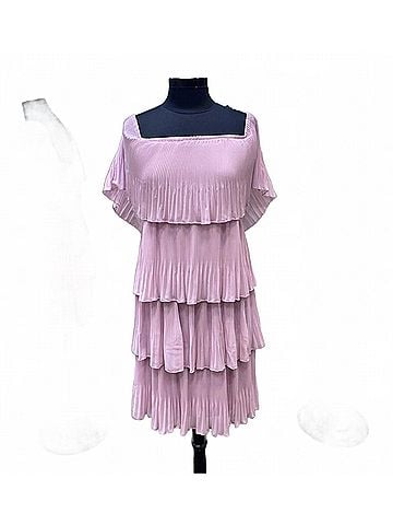 Frank Lyman Design Women's Square Neck Mini Dress in Lilac (view 1)