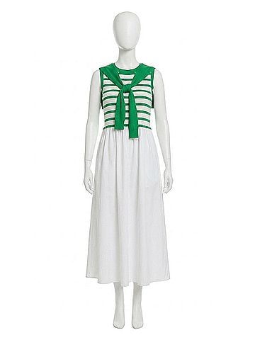Entro Caddy Sleeveless Midi Dress in Green (view 1)