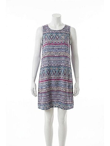 Ya Los Angeles Sleeveless Print With Cut Outs in Blue (view 1)