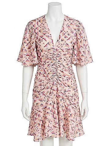 Isabel Marant Lienne Dress in Ecru/Multicolor (view 1)