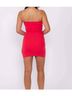 Rusty Solid Red Ruby Strapless Mini Dress in Cayene Size M - photo 3