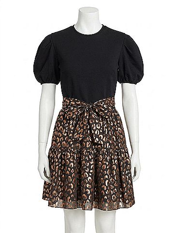 Shoshanna Cecilia Dress in Jet/Bronze (view 1)