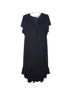 Chico's 100% Polyester Solid Black Cocktail Dress Size 16 - photo 1