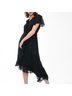 Chico's 100% Polyester Solid Black Cocktail Dress Size 16 - photo 4