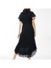 Chico's 100% Polyester Solid Black Cocktail Dress Size 16 - photo 5
