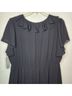 Chico's 100% Polyester Solid Black Cocktail Dress Size 16 - photo 8