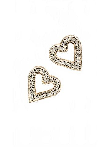 Deepa Gurnani Bia Earrings Heart (view 2)
