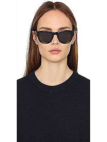 Saint Laurent Women's Bold 2 Mineral Glass Sunglasses (view 2)
