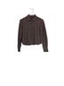 Gap Solid Brown Button-Down Shirt Size XS - photo 1