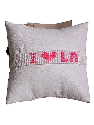 Chan Luu Women's I Love La Bracelet in White (view 1)