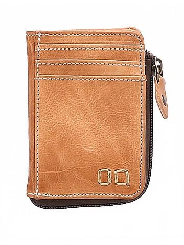 BED|STU Carrie Compact Leather Wallet in Tan Rustic (view 1)