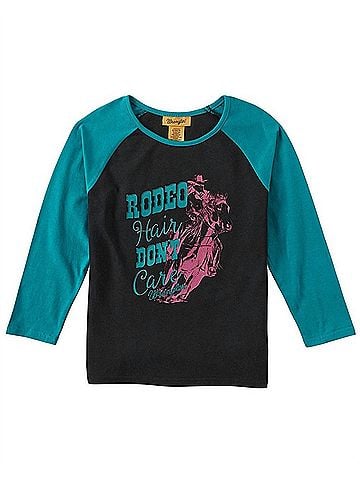 Wrangler Jeans Co Girls' Rodeo Hair Don'T Care Tee (view 1)