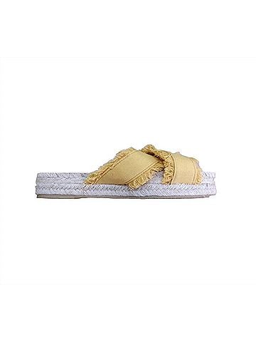 Charlie Paige Women's Slip On Sandal in Yellow (view 1)