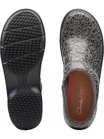 Clarks Women's Pro Clog in Gun Metal (view 2)
