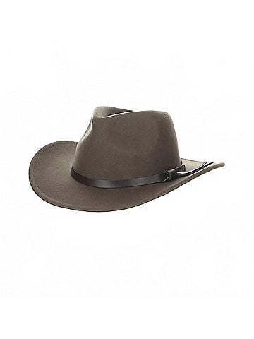 Dorfman Pacific Men's Crushable Felt Outback Hat in Khaki (view 2)