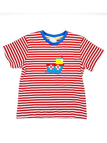 Bella Bliss Kid's Applique Pima Tee 5 Mo in Red/White/Blue (view 1)