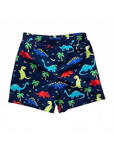 Florence Eiseman Dinosaur Print Swim Trunk in Navy/Multi (view 1)