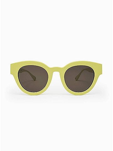 APERCU Women's Le Rond Sunglasses in Citron (view 2)