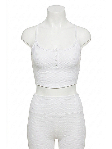 Beach Riot Joelle Top in White Waffle (view 1)