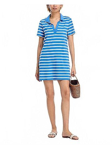 Tommy Bahama Island Scape Coastal Cabana Jersey Dress in Palace Blue (view 2)