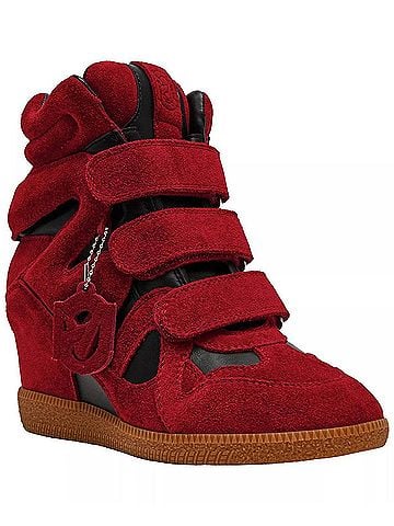 Steve Madden Women's Mavis Sneakers in Burg Suede (view 1)