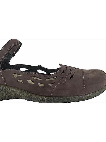 Naot Women's Agathis Mary Jane Shoes in Coffee Bean Nubuck (view 2)