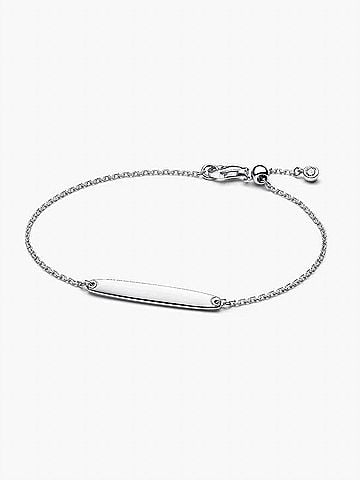 Pandora Engravable Bar Chain Bracelet in Silver (view 2)