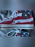 Converse Graphic Red White Blue Sneakers Size 10 - photo 5