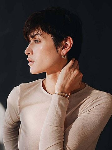 Odette New York Ancre Cuff in Silver (view 2)