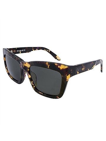 IVI Women's Bonnie Wayfarer Sunglasses in Polished Vintage Tortoise / Grey Lens (view 1)