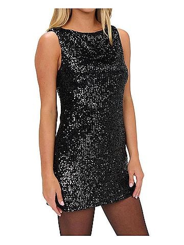 Show Me Your Mumu Tori Mini Dress in Midnight Sparkle (view 2)