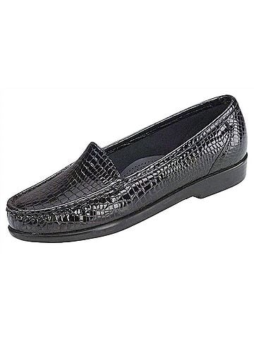 SAS Women's Simplify Slip On Loafer in Black Croc (view 2)