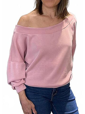 Ariella Off Shoulder Top in Pink (view 2)