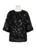 Essentiel Antwerp Black Isparkle Sequin Top in Black Size XS - photo 1