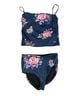 Albion Floral Multi Color Blue Two Piece Swimsuit Size M - photo 1
