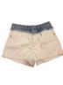 Zara White Blue Denim Shorts Size 36 waist - photo 1