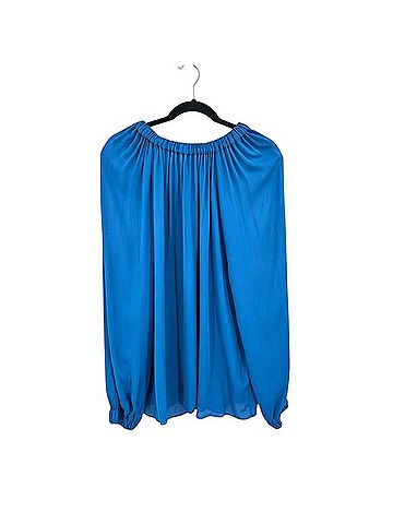 Tibi Oversized Stretch Neck Blouse Balloon Sleeve Tunic Top Long Sleeve T-Shirt (view 1)