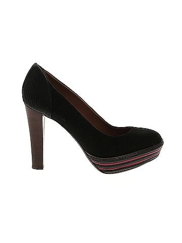 Ella Moss Ella Moss Black Freida Nubuck Designer Womens Platforms Pumps Shoes Ella Moss Heels (view 1)