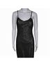 Poleci Animal Print Black Cocktail Dress Size S - photo 4