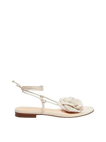 Magda Butrym Wrap Around Flat Flower Sandals Sandals (view 1)