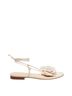 Magda Butrym 100% Leather 75% Cotton Solid Multi Color Ivory Sandals Size EU 38 - photo 1