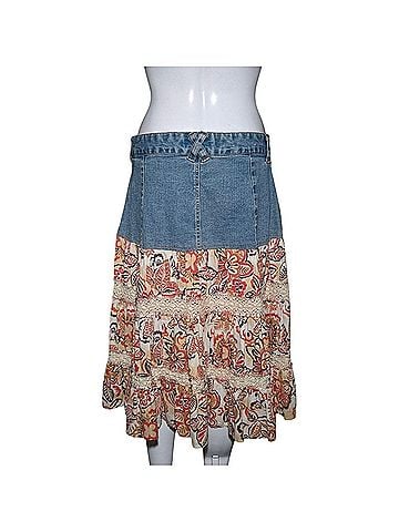Quizz Denim Skirt (view 2)