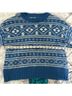 American Eagle Outfitters Fair Isle Blue White Pullover Sweater Size S - photo 5