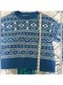American Eagle Outfitters Fair Isle Blue White Pullover Sweater Size S - photo 6