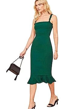 Reformation Wilshire ruffle Cocktail Dress (view 1)