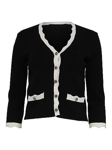 Maje Maje Molinette Cardigan in Black Viscose (view 1)
