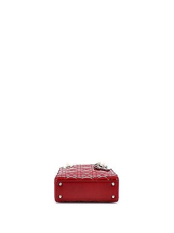 Christian Dior Lady Dior Chain Bag Cannage Quilt Patent Mini (view 2)