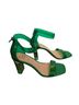 Inc. 100% Plastic Green Heels Size 8 - photo 1