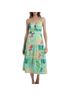 PatBO 100% Polyester 5% Elastane 95% Polyester Floral Blue Green Cocktail Dress Size 4 - photo 2