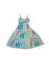 PatBO 100% Polyester 5% Elastane 95% Polyester Floral Blue Green Cocktail Dress Size 4 - photo 4